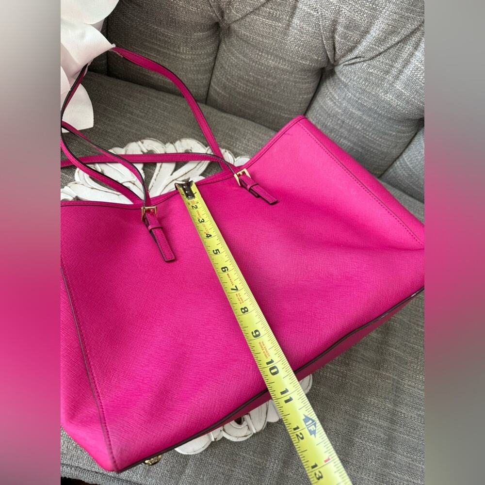 Michael Kors Hot Pink Tote Bag Purse - Picture 6 of 13